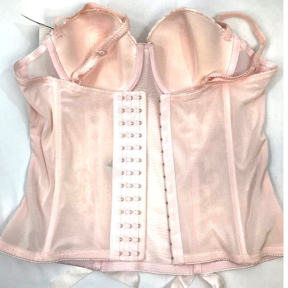 Donna L’oren Gold Label Women's Size 36B Style 2023 Pink Lace Corset Bustier - Picture 5 of 14